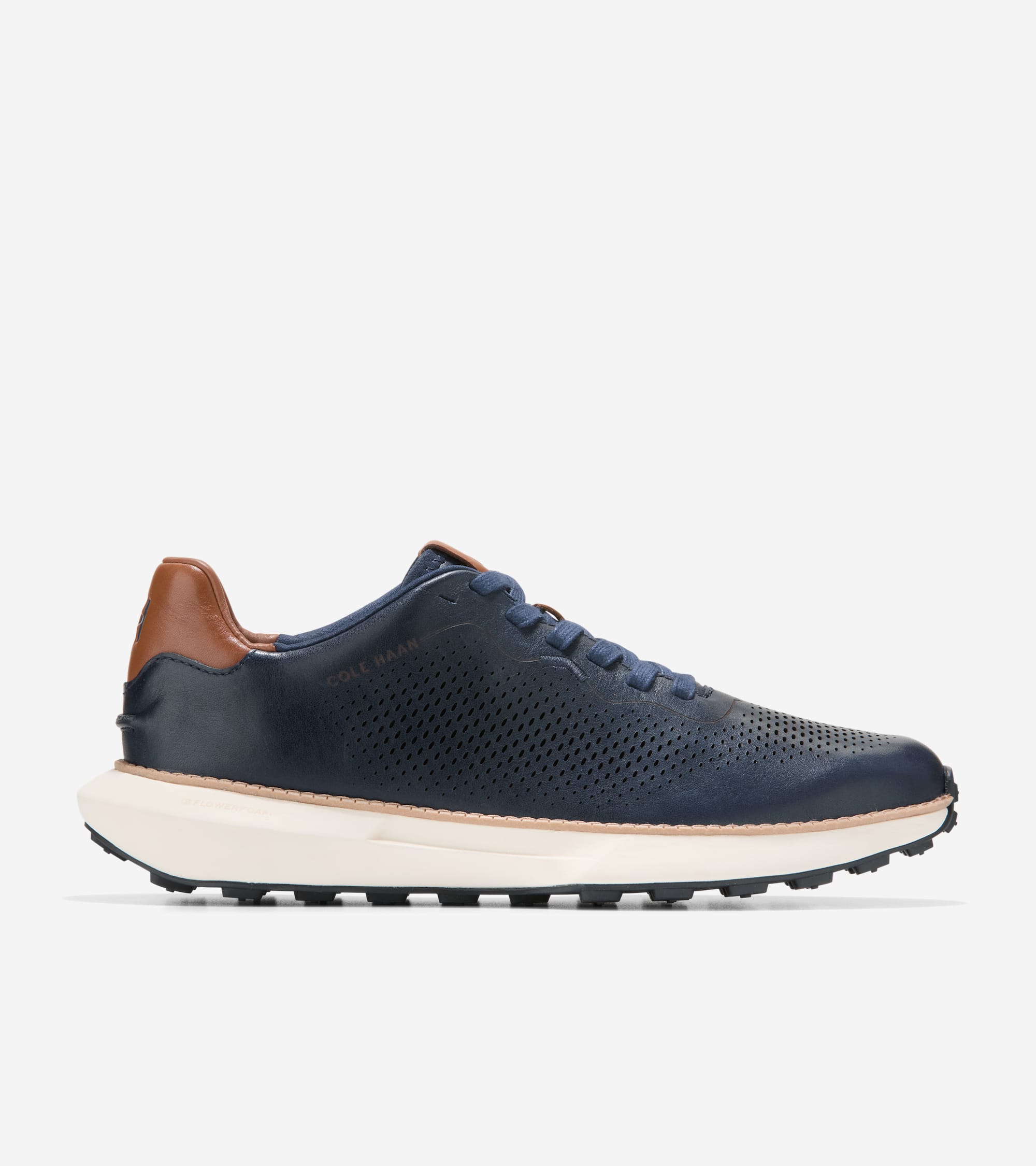 Men s GrandPro Ashland Laser Perforated Sneakers in Navy Cole Haan